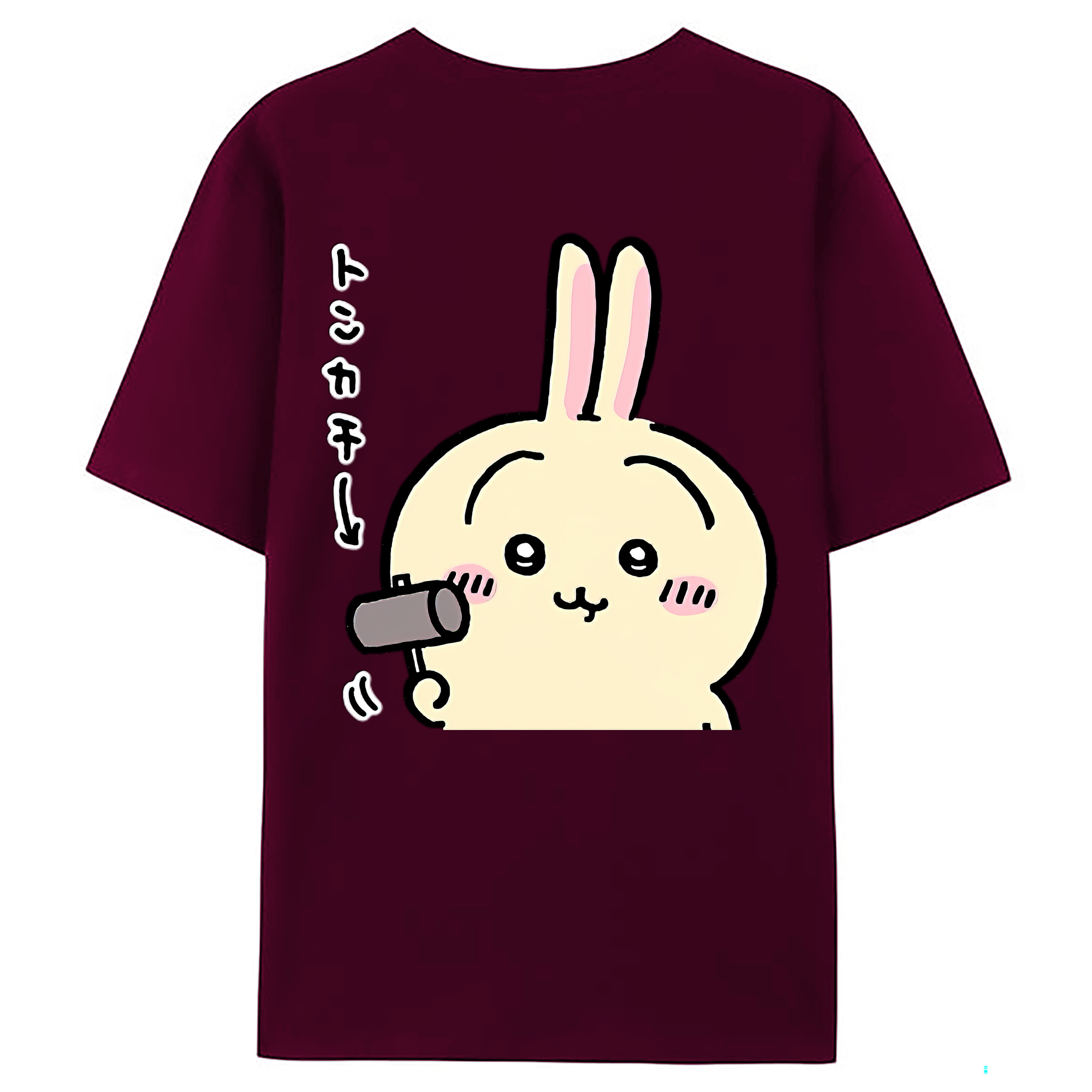 （画像用） ちいかわ うさぎ Chii-kawa usagi レディース半袖Tシャツ(バックプリント)